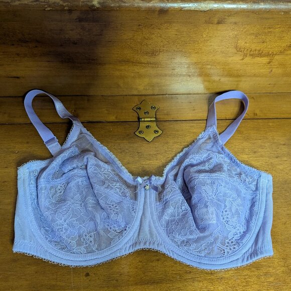 Wacoal Women’s Retro Chic Full Figure Underwire Lavender Purple 38C Bra 855186 - Picture 8 of 8